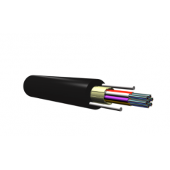 Câble Microgaine Aéro/Sout 24FO SM armé fibre de verre PE 2T12 G652D  Cables optiques monomodes 1,62 €Cables optiques monomodes