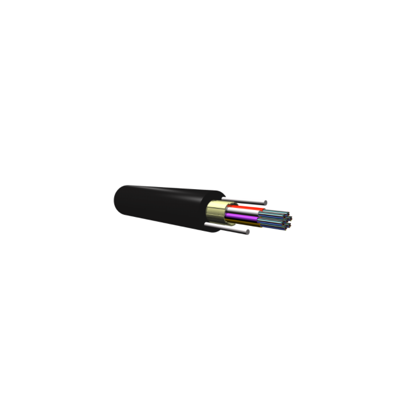 Câble Microgaine Aéro/Sout 24FO SM armé fibre de verre PE 2T12 G652D  Cables optiques monomodes 1,56 €Cables optiques monomodes