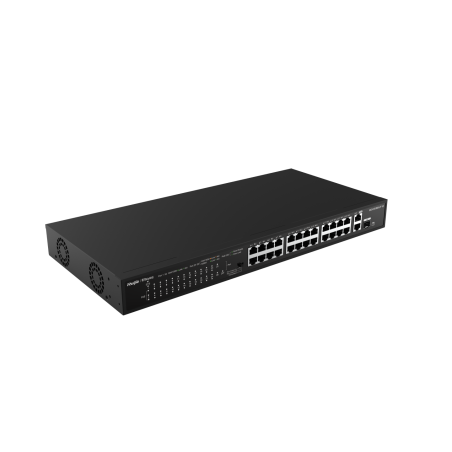 SWITCH 24 PORTS BASE-TX 10/100MBPS (POE, BUDGET POE MAX : 370W), 2*10/100/1000MB