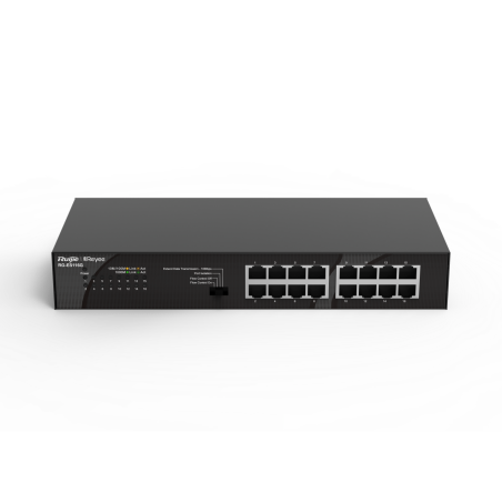 SWITCH EN MÉTAL NON MANAGEABLE AVEC 16 PORTS 10/100/1000 BASE-T REYEE