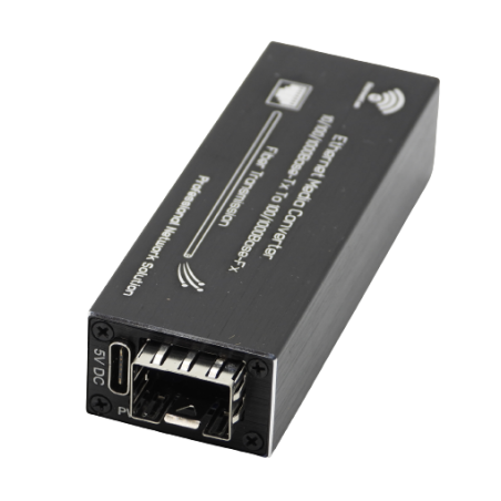 Mini Convertisseur Discreet Lan 1 port 10/100/1000 RJ45 vers 1 port SFP alim usb Discreet Lan ELEMENTS ACTIFS DISCREET LAN 37...