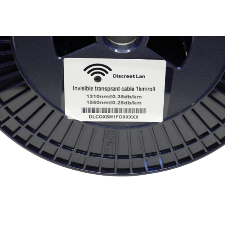 Touret de 1000 m de fibre Discreet Lan invisible 0.9 mm nylon