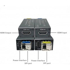 Prolongateur HDMI 4K 10 Gbs1 Fibre Optique Monomode 20 km - Alimentation USB/C Discreet Lan DISCREET LAN 390,00 €DISCREET LAN