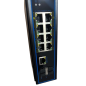 SWITCH INDUSTRIEL 8 PORTS POE 10/100/1000 MANAGE L2 2 PORTS BT