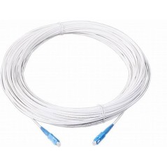 Jarretière optique mono G657 A SCUPC/SCUPC simplex gaine blanche renforcée 5 m  CORDONS FIBRE 7,30 €CORDONS FIBRE