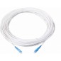 Jarretière optique mono G657 A SCUPC/SCUPC simplex gaine blanche renforcée 5  m