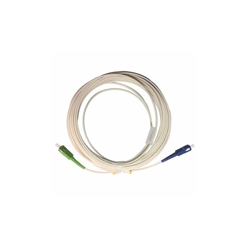 Jarretière optique mono G657 A SCUPC/SCAPC simplex gaine blanche renforcée 5 m  CORDONS FIBRE 8,75 €CORDONS FIBRE