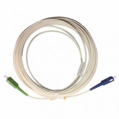 Jarretière optique mono G657 A SCUPC/SCAPC simplex gaine blanche renforcée 2 m  CORDONS FIBRE 7,21 €CORDONS FIBRE