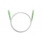 Jarretière optique mono G657 A SCAPC/SCAPC simplex gaine blanche renforcée 2 m