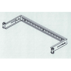 Support 19 Rail DIN Profondeur réglable 100/150mm