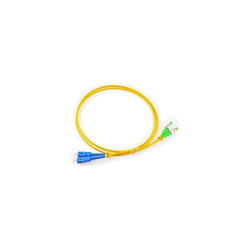 Jarretière optique mono FCAPC/SCPC duplex Zipp jaune  Cordons mono duplex 11,21 €Cordons mono duplex