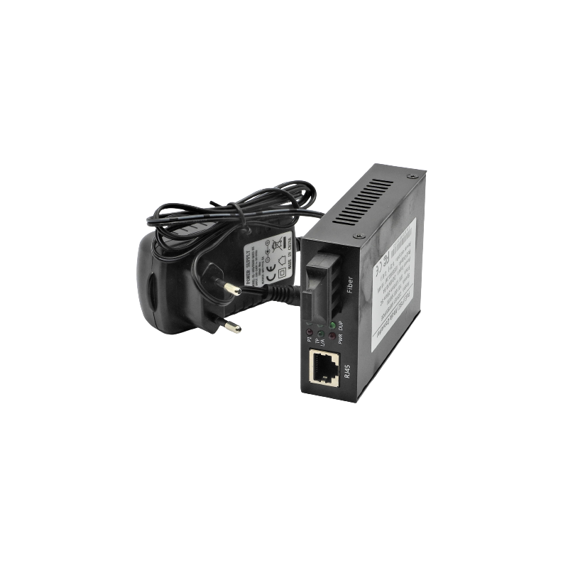 Convertisseur média Mono SC Duplex 20 km / Multi SC Duplex 2 km 10/100/1000
