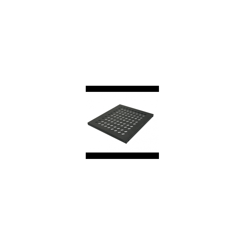 Plateau fixe 4 montants 191U Larg.472 prof.525mm baie 800 Noir
