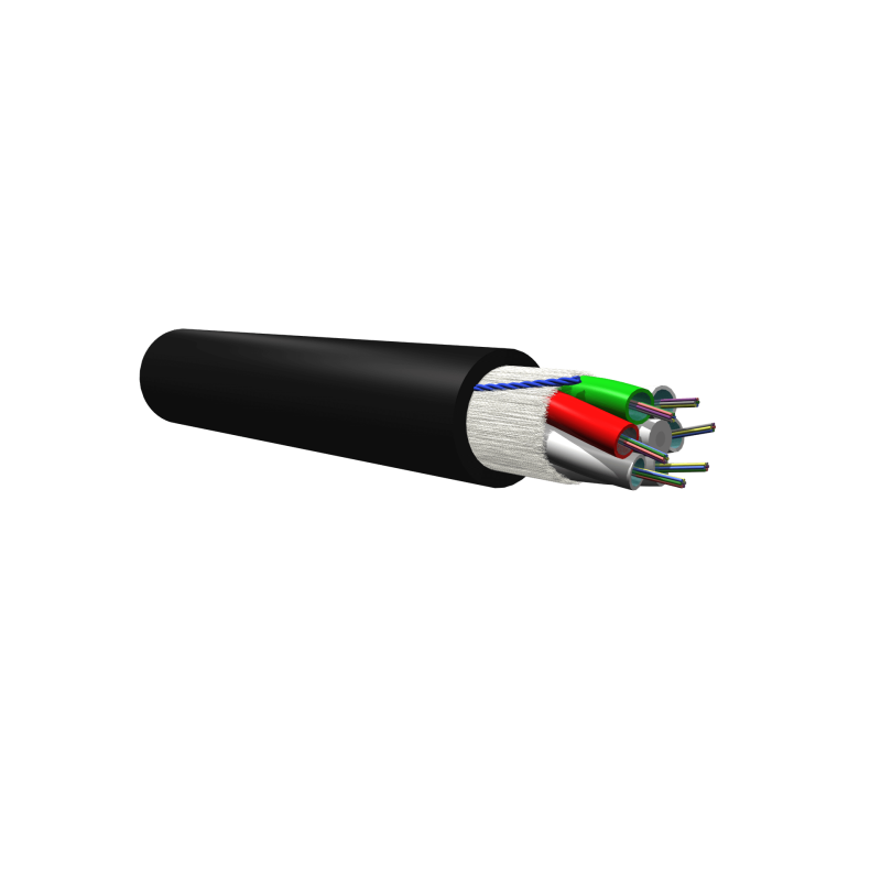 Câble multitubes intérieur/extérieur 36 FO  50/125 OM4  armé fibre de verre LSOH