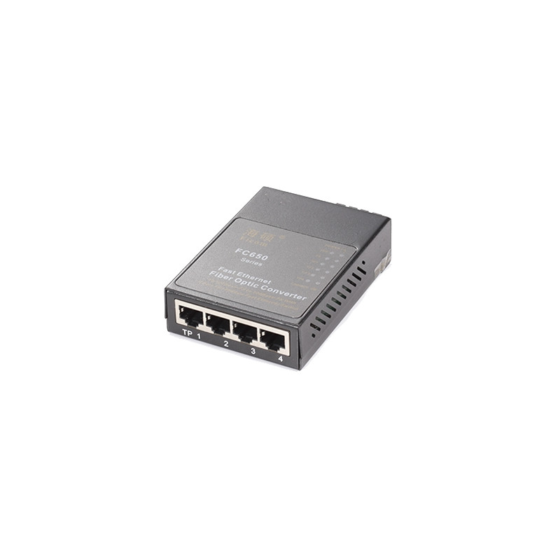 Convertisseur Switch 4 ports 10/100/1000 vers 1000 Base Lx 1310nm mono SCdx20 km