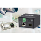 mini convertisseur industriel POE 30w 10/100/1000 vers sfp 12-57 volts dc