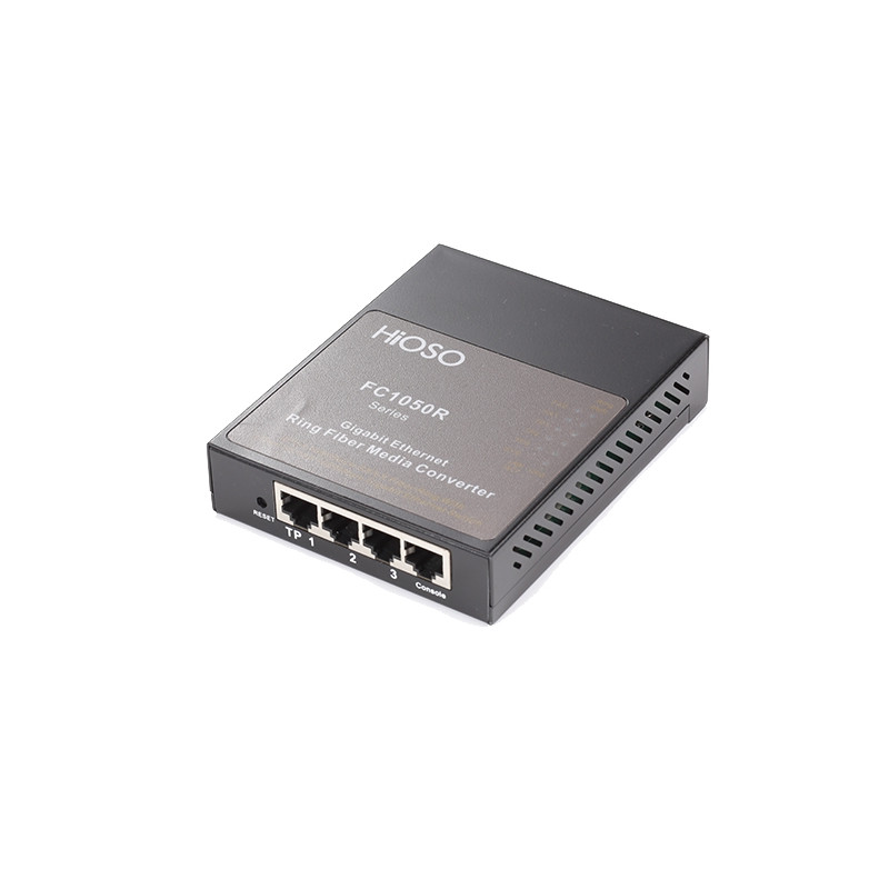 Convertisseur média Monomode  4 RJ45 10/100/1000 ET 2 x SC Duplex 1000 20 km RIN