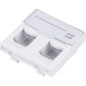 PLASTRON DOUBLE 45X45 MM BLANC KEYSTONE