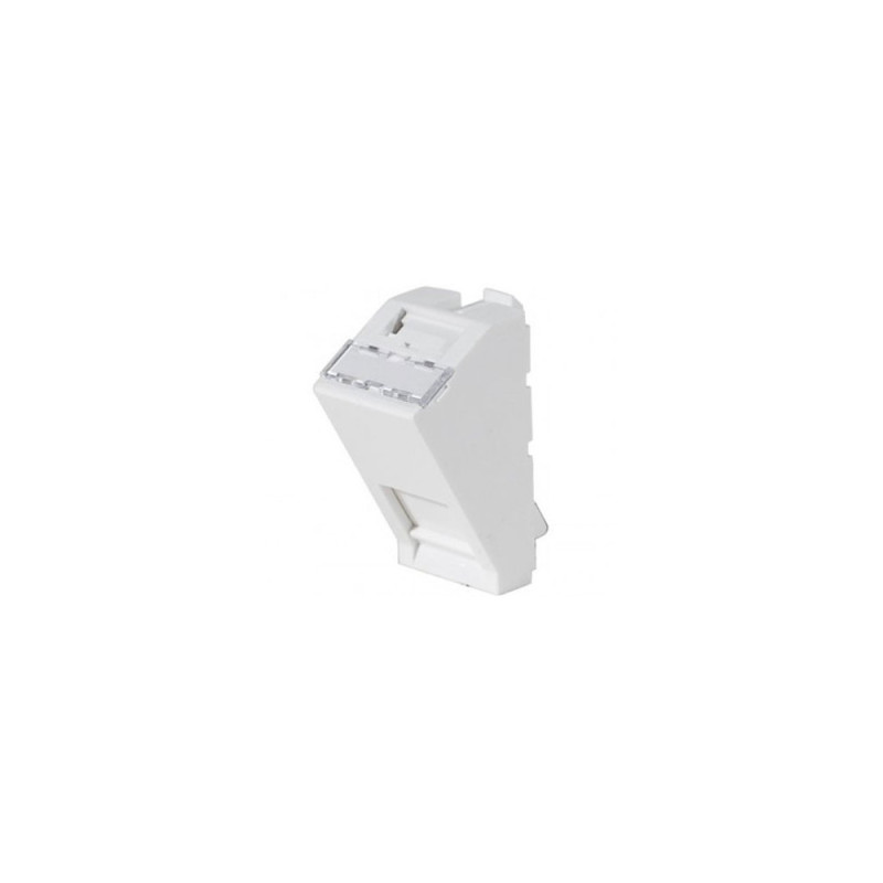 PLASTRON SIMPLE INCLINE 22.5X45 MM BLANC KEYSTONE