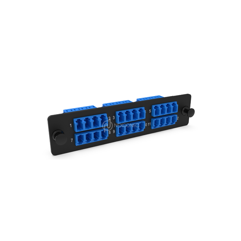 LGX Plaquette d’adaptateur LC 24FO Mono Bleu NEXCONEC