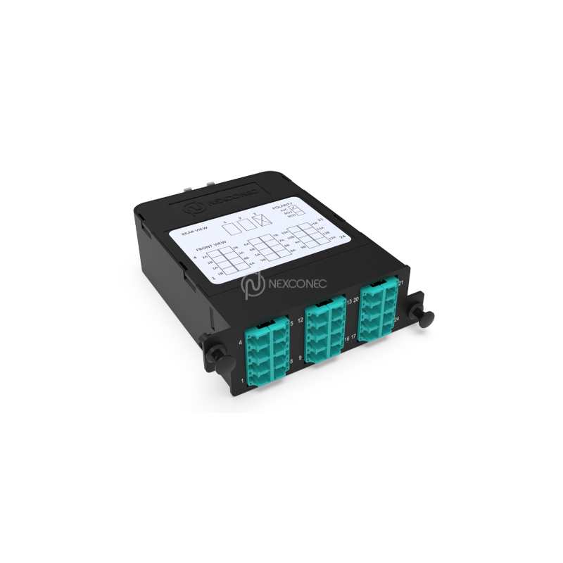 Module HD MPO-LC Elite 24FO Multi OM3/4 Pol A/C NEXCONEC