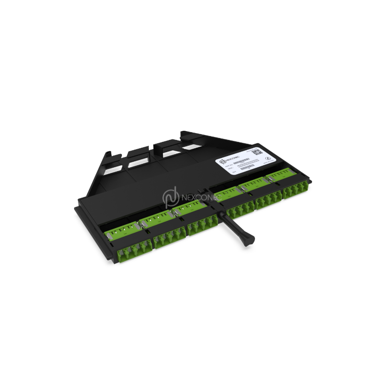 Module de raccordement à fibre optique NGX pour adaptateurs verts 24FO LC NEXCON