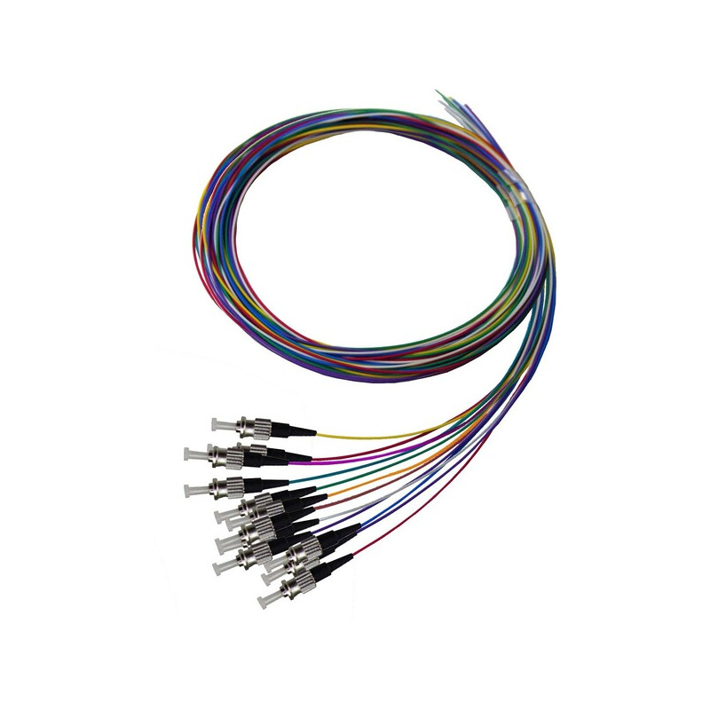 Pack 12 Pigtails couleurs OM4 Easystrip STPC 2M  900 µm