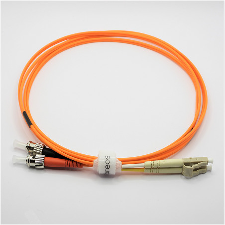 Jarretière optique 50/125 OM2 LC/ST duplex Zipp, orange, LONGUEUR A CHOISIR
