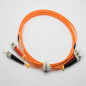 Jarretière optique 50/125 OM2 ST/ST duplex Zipp, orange, LONGUEUR A CHOISIR