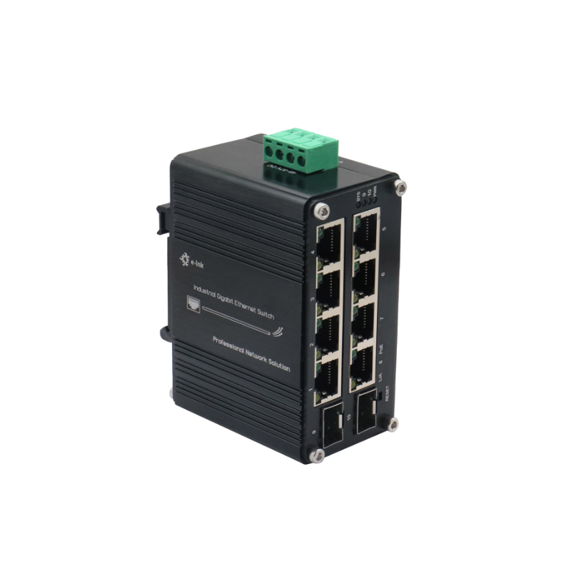 mini switch industriel lite managed 8 ports POE at + 2 ports SFP gigabit