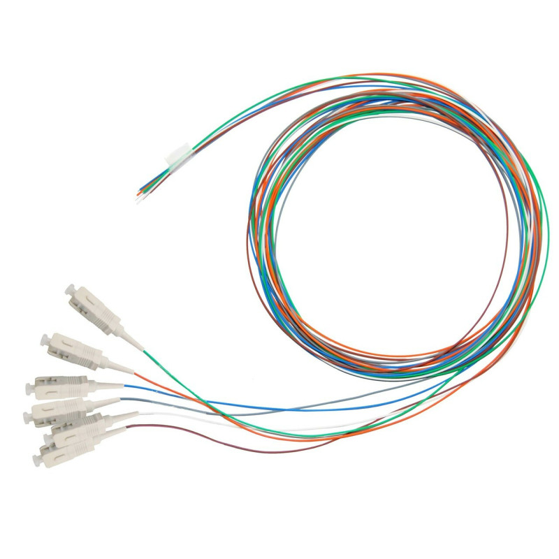 Pack 6 Pigtails couleurs OM1 Easystrip SCPC 2M  900 µm