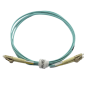 Jarretière optique 50/125 OM3 LC/LC duplex Zipp, turquoise LONGUEUR A CHOISIR