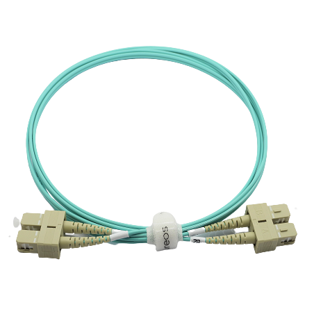 Jarretière optique 50/125 OM3 SC/SC duplex Zipp, turquoise, LONGUEUR A CHOISIR  Cordons OM3 7,73 €Cordons OM3