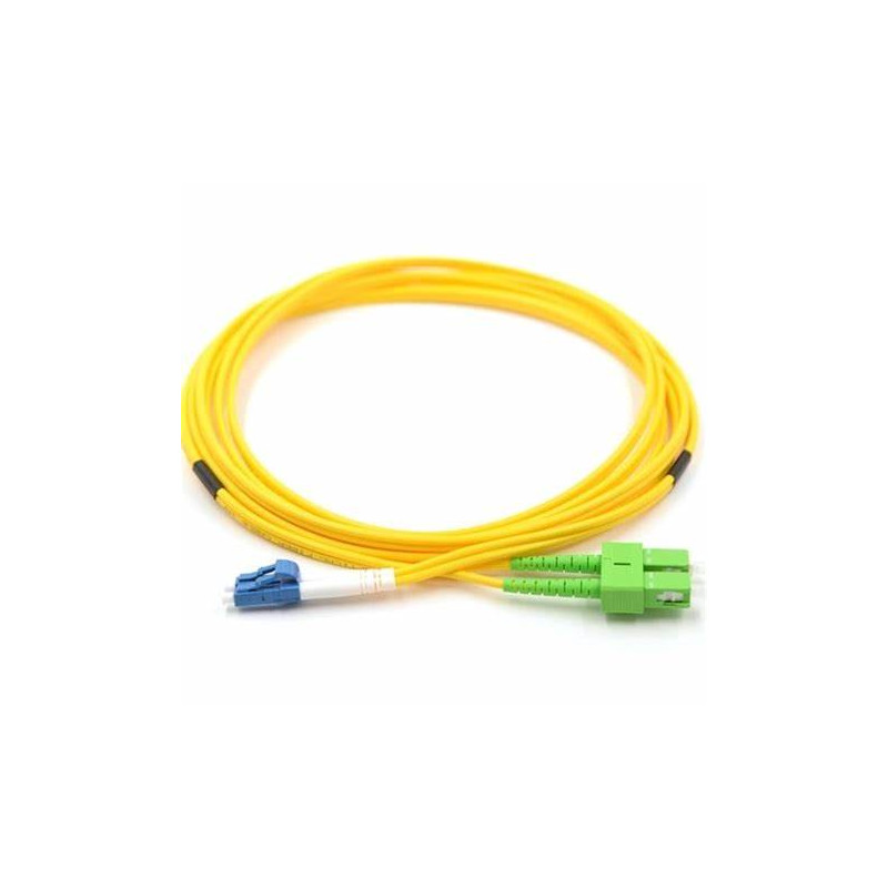 Jarretière optique mono LCPC/SCAPC duplex Zipp jaune 2m