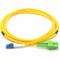 Jarretière optique mono LCPC/SCAPC duplex Zipp jaune 2m