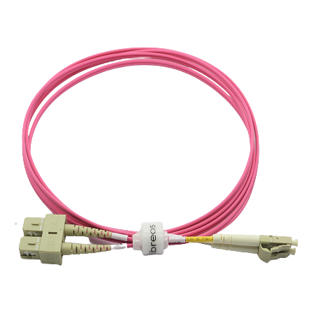 Jarretière optique 50/125 OM4 LC/SC duplex Zipp, violet , LONGUEUR A CHOISIR  Cordons OM4 8,68 €Cordons OM4