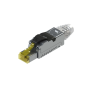 Noyaux male RJ45 Cat6A S/FTP 2 manchons sans outils L48mn Câble 23-26AWG