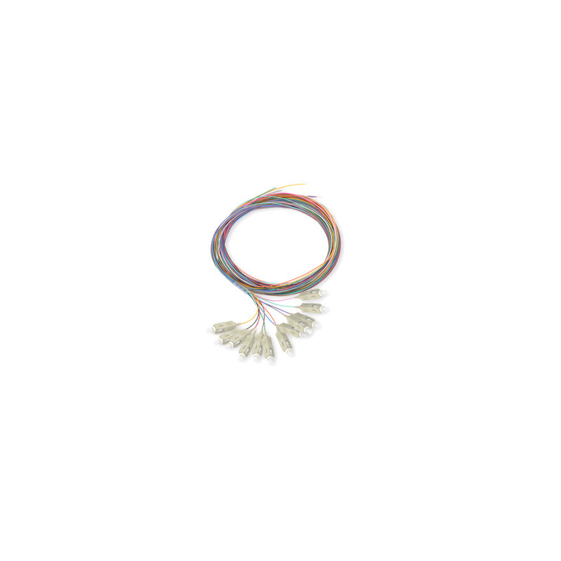 Pack 12 Pigtails couleurs OM4 Easystrip SCPC 2M  900 µm