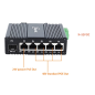 switch industriel 5 ports rj45 + 1 port sfp - 4 ports poe at+ 1 port poe 24 v