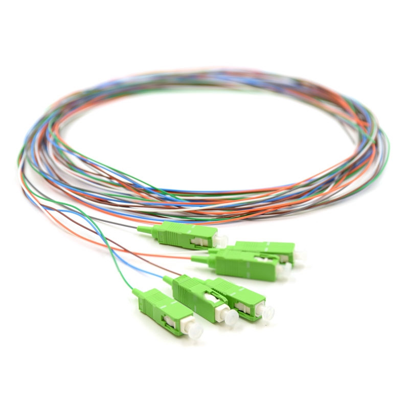 Pack 6 Pigtails couleurs monomode Easystrip SCAPC 2M G652 9/125 900 µm