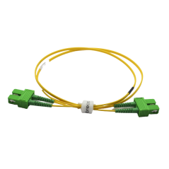 Jarretière optique mono SCAPC/SCAPC duplex Zipp jaune  Cordons mono duplex 12,31 €Cordons mono duplex