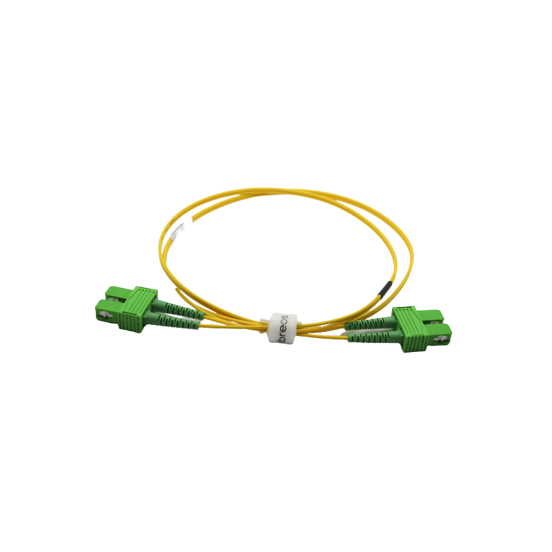 Jarretière optique mono SCAPC/SCAPC duplex Zipp jaune  Cordons mono duplex 12,31 €Cordons mono duplex
