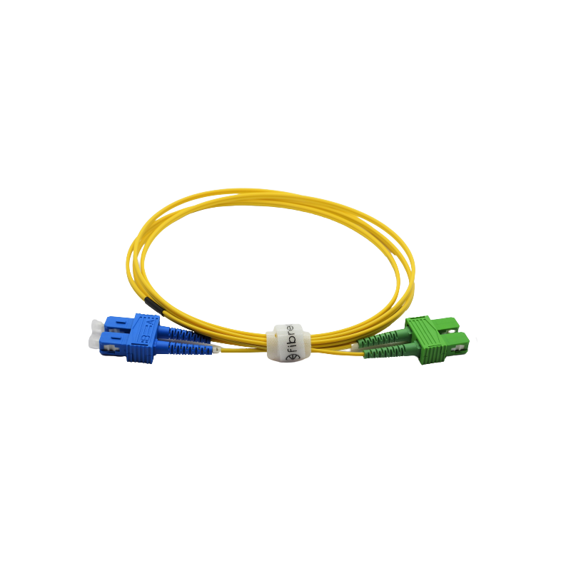 Jarretière optique mono SCAPC/SCPC duplex Zipp jaune  Cordons mono duplex 10,62 €Cordons mono duplex