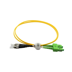 Jarretière optique mono SCAPC/ST duplex Zipp jaune  Cordons mono duplex 10,62 €Cordons mono duplex