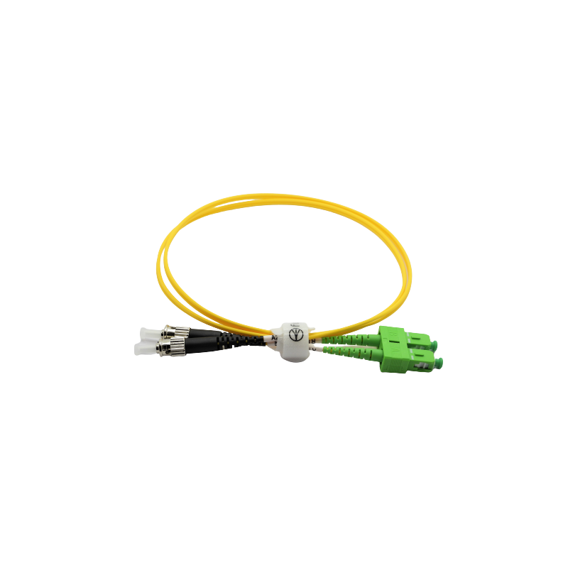 Jarretière optique mono SCAPC/ST duplex Zipp jaune