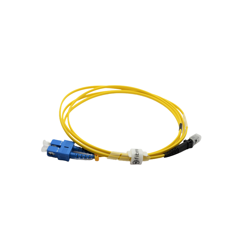 Jarretière optique mono SC/MTRJ duplex Zipp jaune  Cordons mono duplex 15,13 €Cordons mono duplex
