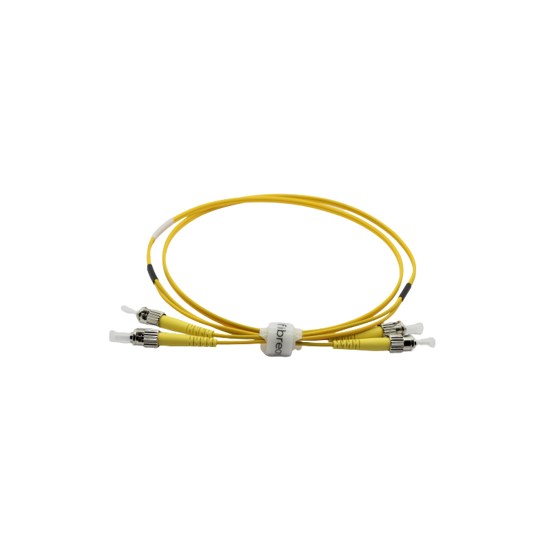 Jarretière optique mono ST/ST duplex Zipp jaune  Cordons mono duplex 8,67 €Cordons mono duplex