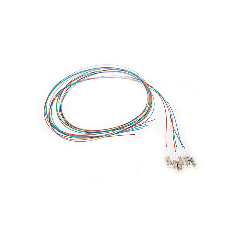 Pack 6 Pigtails couleurs OM3 Easystrip LCPC 2M  900 µm