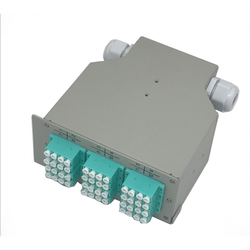 Boitier optique RAIL DIN 12 ports SC duplex