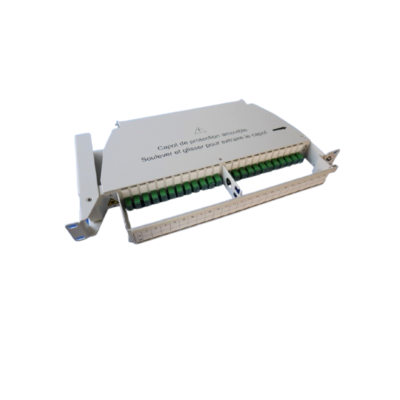 Tiroir optique pivotant équipé de 48 traversées et 48 pigtails SCAPC G657